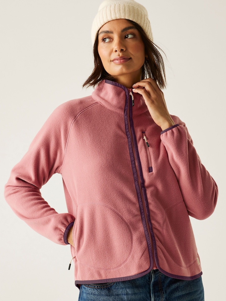 Regatta Pink Women's Frankie Full Zip Fleece - Image 1 of 8 Regatta Pink Women's Frankie Full Zip Fleece - Image 1 of 8