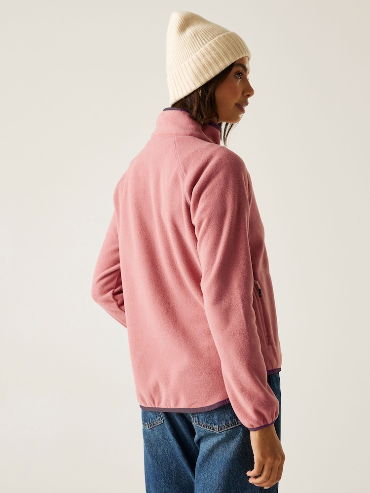 Regatta Pink Women's Frankie Full Zip Fleece - Image 2 of 8 Regatta Pink Women's Frankie Full Zip Fleece - Image 2 of 8