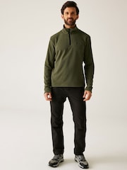 Regatta Light Green Mens Thompson Lightweight Half Zip Fleece - Image 3 of 7
