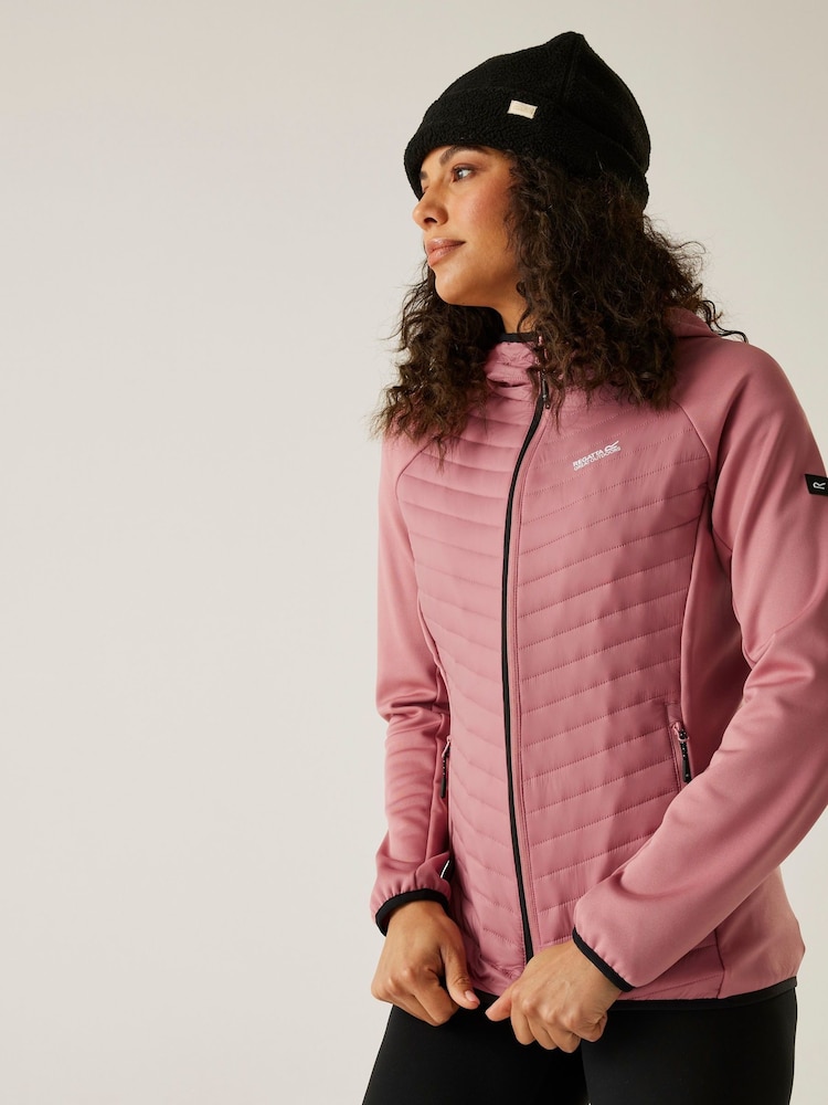 Regatta Pink Womens Andreson Hybrid Coat - Image 1 of 7 Regatta Pink Womens Andreson Hybrid Coat - Image 1 of 7