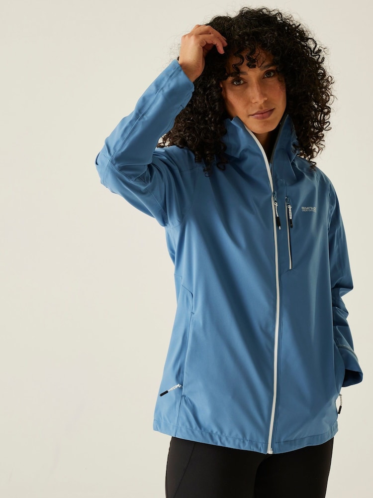 Regatta Light Blue Womens Birchdale II Waterproof Jacket - Image 1 of 9