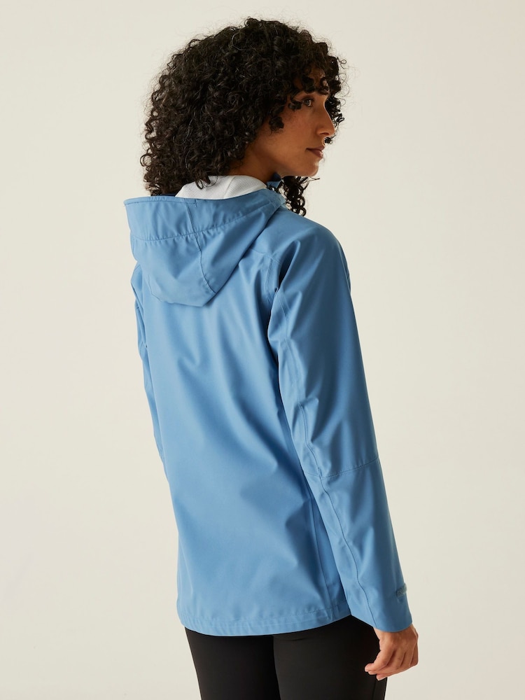 Regatta Light Blue Womens Birchdale II Waterproof Jacket - Image 2 of 9