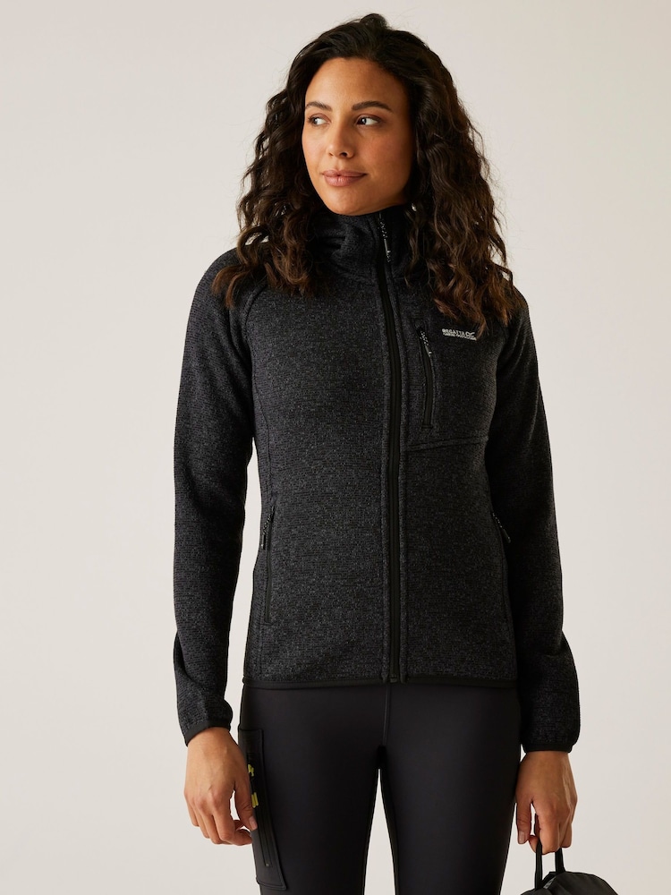 Regatta Black Womens Hooded Newhill Fleece - Image 1 of 7