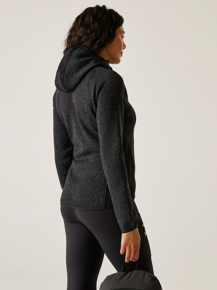 Regatta Black Womens Hooded Newhill Fleece - Image 2 of 7