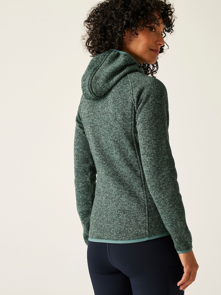 Regatta Green Womens Hooded Newhill Fleece - Image 2 of 7 Regatta Green Womens Hooded Newhill Fleece - Image 2 of 7
