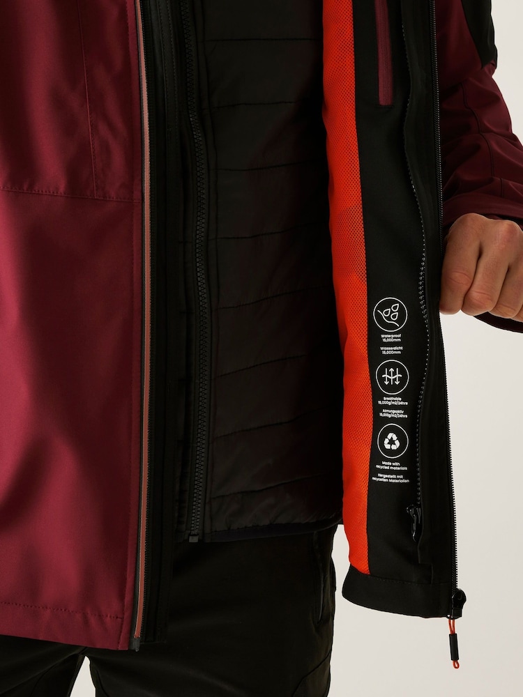 Regatta Red Wentwood 3 in 1 Jacket - Image 2 of 10