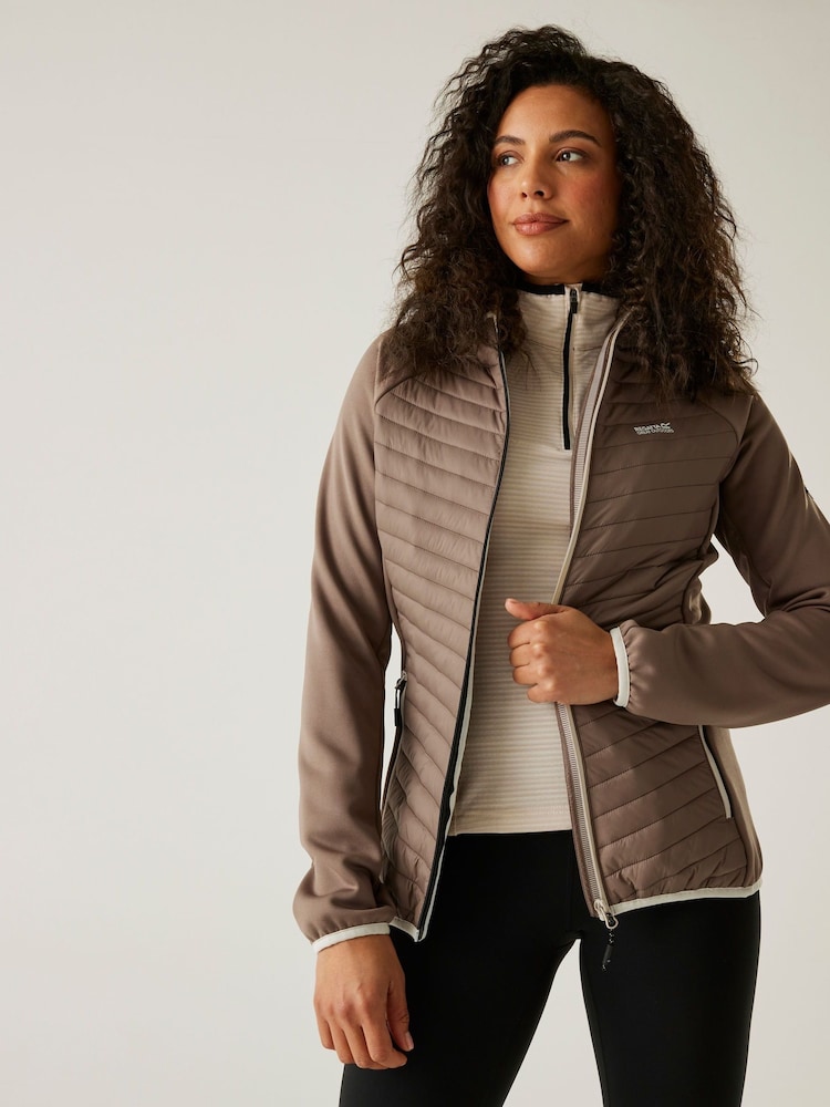 Regatta Brown Womens Andreson Hybrid Coat - Image 1 of 7