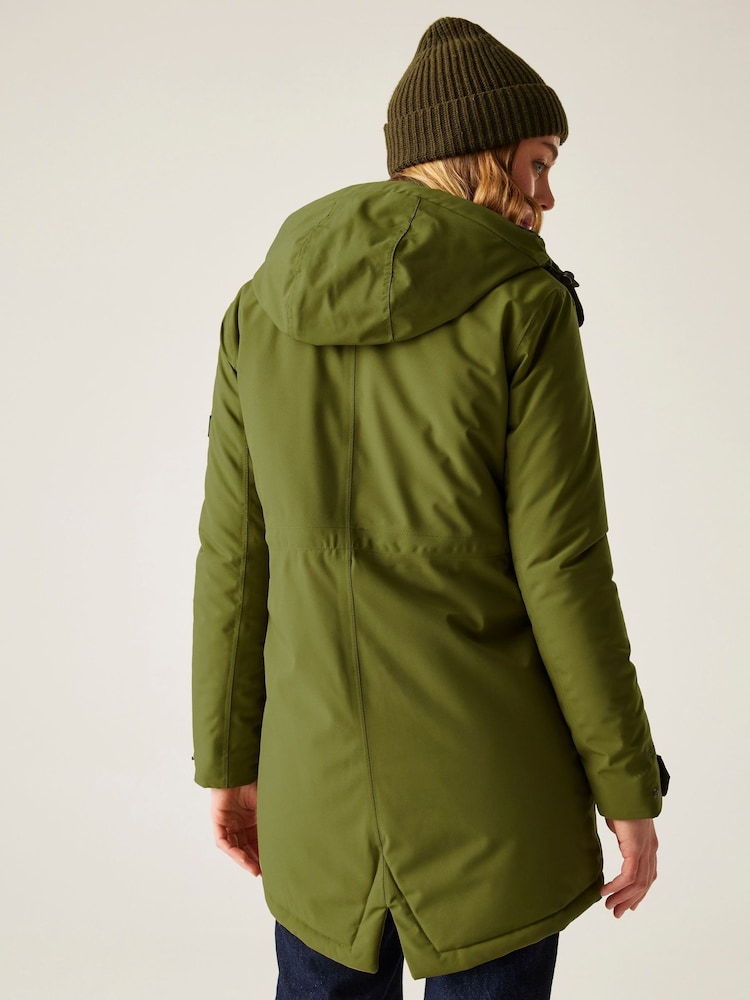 Regatta Green Valenta Isotex Stretch 15000 Heavyweight Waterproof Jacket - Image 2 of 7 Regatta Green Valenta Isotex Stretch 15000 Heavyweight Waterproof Jacket - Image 2 of 7