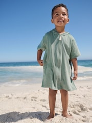 সেজ গ্রিন - টাওয়েলিং জিপ থ্রু কভার-আপ (3মাস-7বছর) - 9এর মধ্যে 1 ছবি