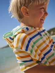 মাল্টি Stripe - টাওয়েলিং জিপ থ্রু কভার-আপ (3মাস-7বছর) - 5এর মধ্যে 3 ছবি