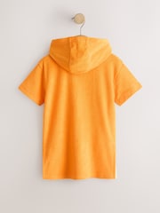 Orange - টাওয়েলিং জিপ থ্রু কভার-আপ (3মাস-7বছর) - 8এর মধ্যে 6 ছবি