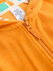 Orange - টাওয়েলিং জিপ থ্রু কভার-আপ (3মাস-7বছর) - 8এর মধ্যে 7 ছবি