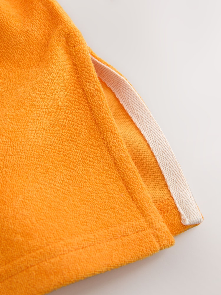 Orange - টাওয়েলিং জিপ থ্রু কভার-আপ (3মাস-7বছর) - 8এর মধ্যে 8 ছবি