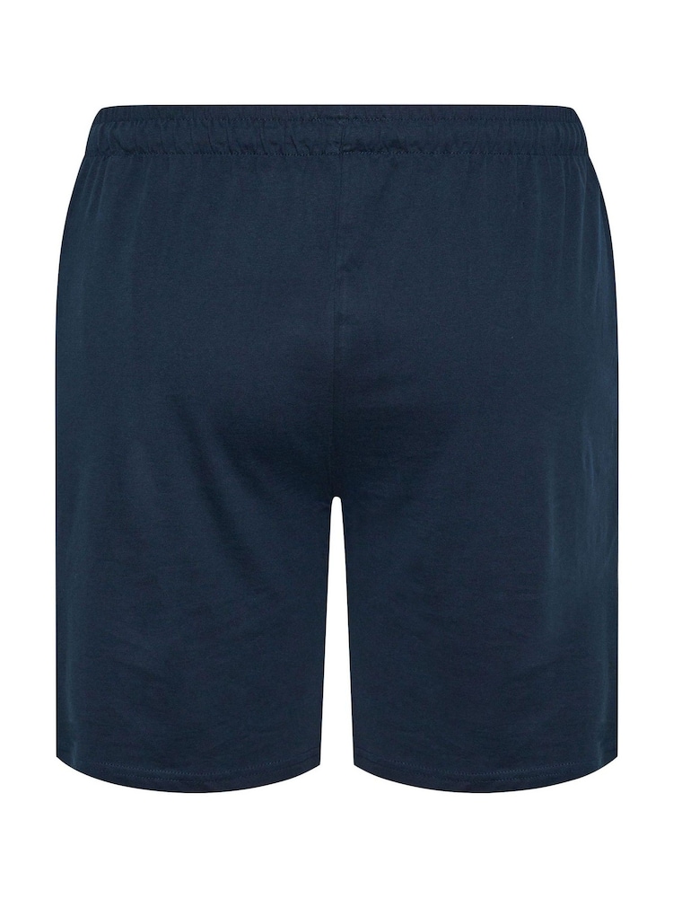 BadRhino Big & Tall Blue Jersey Lounge Shorts - Image 1 of 6