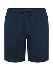 BadRhino Big & Tall Blue Jersey Lounge Shorts - Image 1 of 2