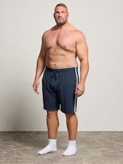 BadRhino Big & Tall Blue Jersey Lounge Shorts - Image 4 of 6