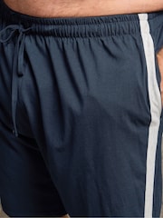 BadRhino Big & Tall Blue Jersey Lounge Shorts - Image 6 of 6