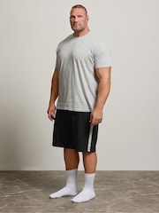 črna - BadRhino Big & Tall Jersey Lounge Shorts - Slika 3 iz 5