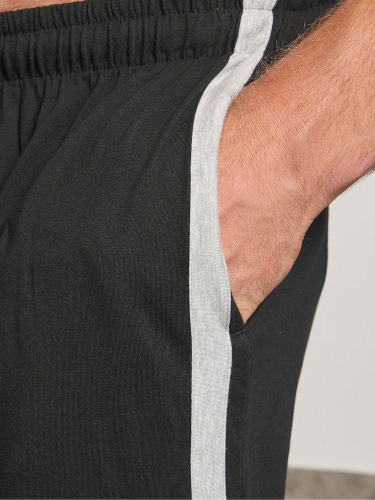 BadRhino Big & Tall Black Jersey Lounge Joggers - Image 6 of 6
