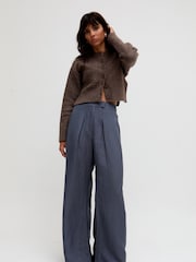 Raffya Blue Helena Wide Leg Trousers - Image 2 of 5