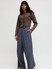 Raffya Blue Helena Wide Leg Trousers - Image 4 of 5