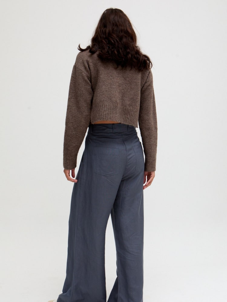 Raffya Blue Helena Wide Leg Trousers - Image 5 of 5