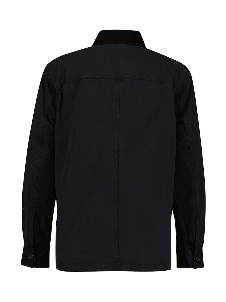 GANT Black Cord Collar Worker Overshirt - Image 2 of 2