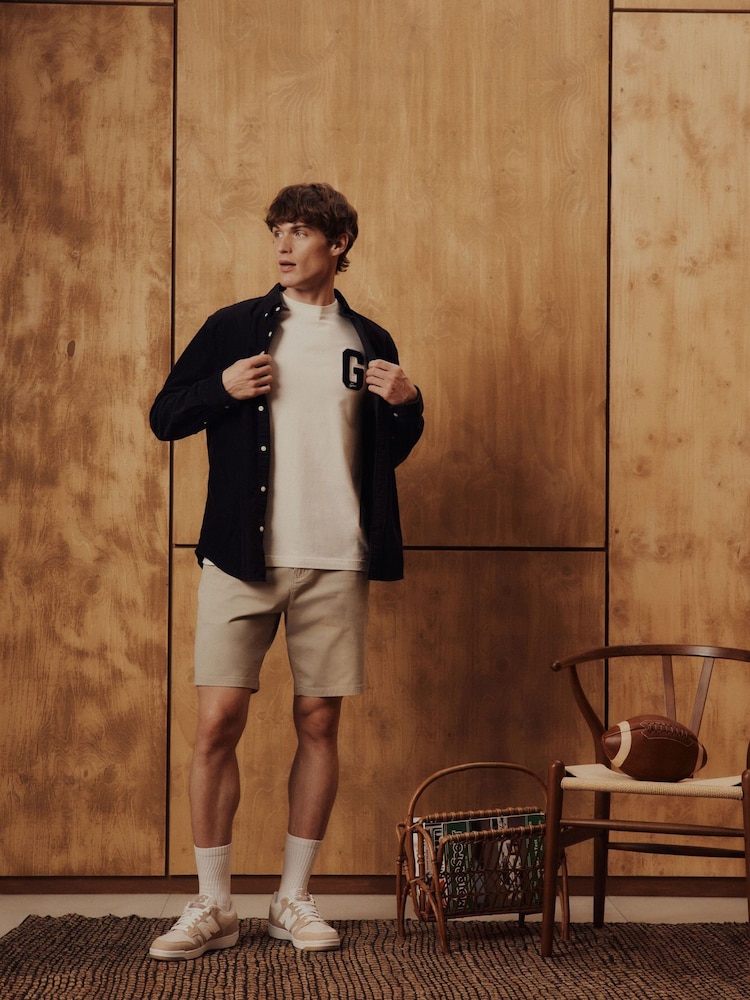 GANT Cream Preppy G Logo Cotton T-Shirt - Image 1 of 1