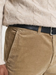 GANT Brown Regular Fit Cord Chino Trousers - Image 5 of 6