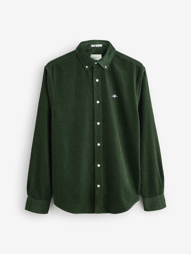GANT Green Corduroy Shirt - Image 6 of 6