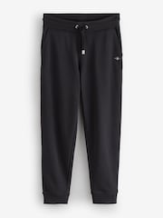 GANT Black Regular Shield Logo Jersey Joggers - Image 1 of 1