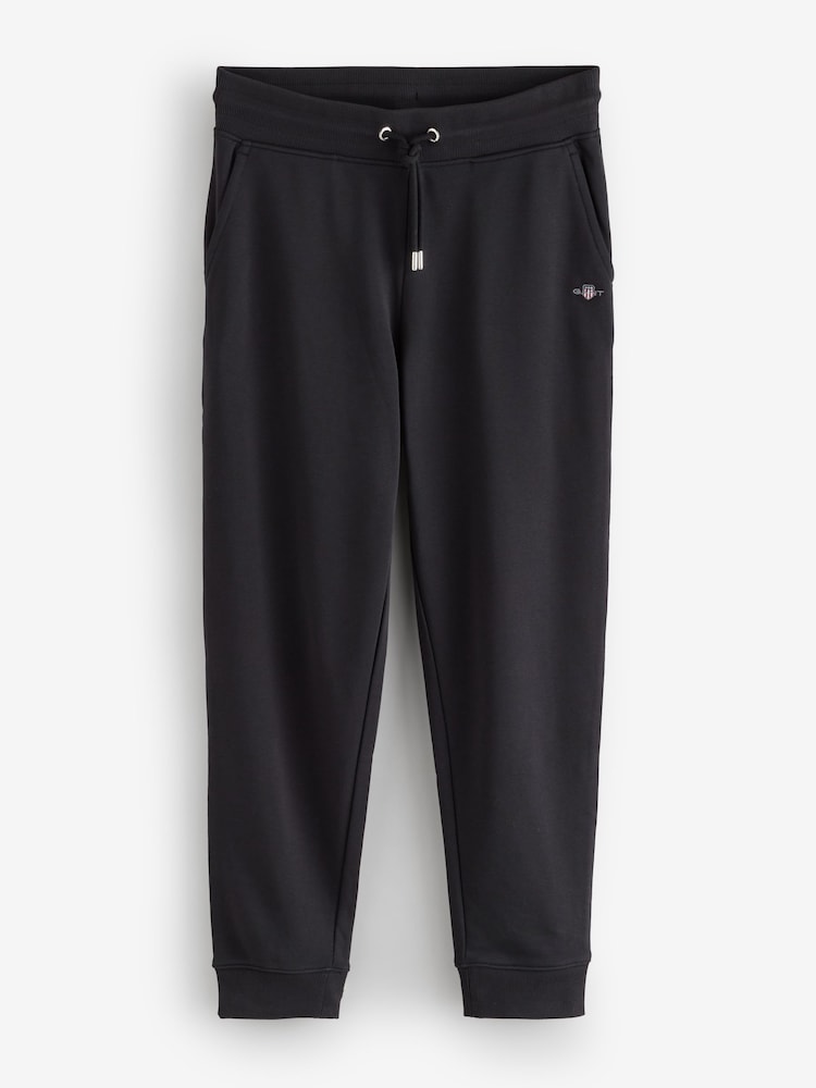 GANT Black Regular Shield Logo Jersey Joggers - Image 1 of 1