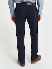 GANT Blue Regular Fit Soft Twill Stretch Cotton Jeans - Image 2 of 5
