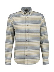 GANT Blue Flannel Neppy Stripe Shirt - Image 5 of 6