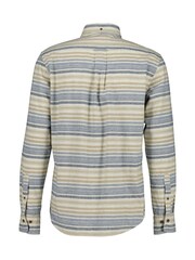 GANT Blue Flannel Neppy Stripe Shirt - Image 6 of 6