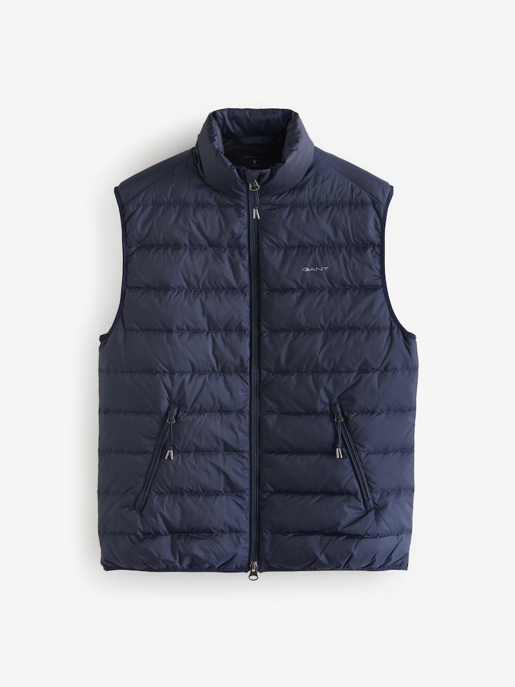 GANT Blue Down Puffer Gilet - Image 7 of 7 GANT Blue Down Puffer Gilet - Image 7 of 7