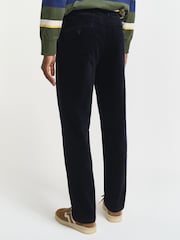 GANT Blue Regular Fit Cord Chino Trousers - Image 2 of 5