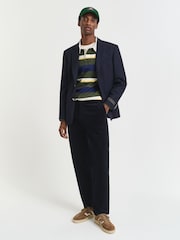 GANT Blue Regular Fit Cord Chino Trousers - Image 3 of 5
