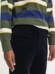 GANT Blue Regular Fit Cord Chino Trousers - Image 4 of 5
