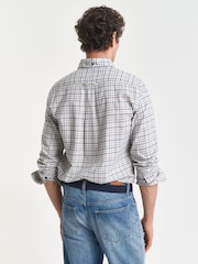 GANT Blue Twill Check Shirt - Image 3 of 4