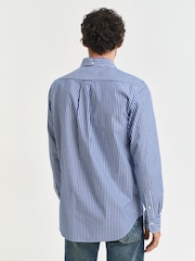 GANT Blue Classic Stripe Poplin Shirt - Image 2 of 6