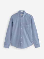 GANT Blue Classic Stripe Poplin Shirt - Image 6 of 6