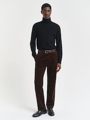 GANT Light Brown Regular Fit Cord Chino Trousers - Image 2 of 6