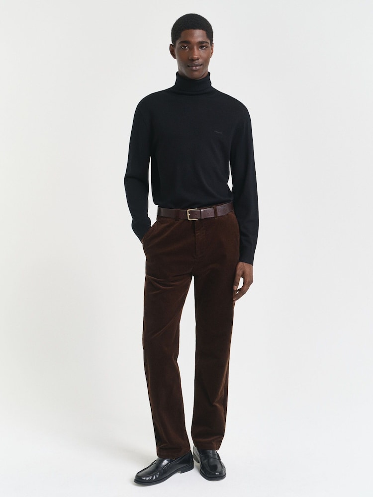 GANT Light Brown Regular Fit Cord Chino Trousers - Image 2 of 6