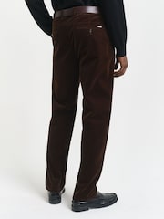 GANT Light Brown Regular Fit Cord Chino Trousers - Image 4 of 6