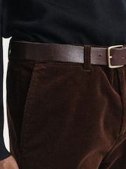 GANT Light Brown Regular Fit Cord Chino Trousers - Image 5 of 6