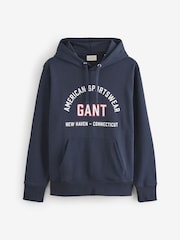 Azul - GANT Graphic Logo Hoodie - Imagem 1 de 1