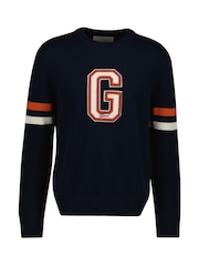 GANT Graphic Logo Badge Crew Neck Knit Jumper - Imagem 1 de 2