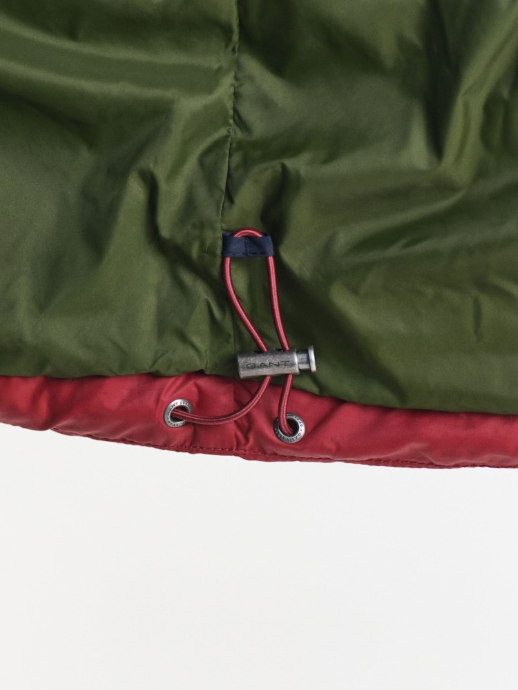 GANT Blue Active Cloud Colour Blocked Puffer Jacket - Image 8 of 8