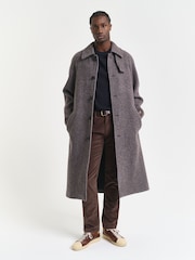 GANT Light Brown Cord Regular Fit Cotton Stretch Jeans - Image 4 of 6
